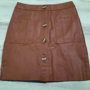 Nasty Gal Faux Leather Skirt